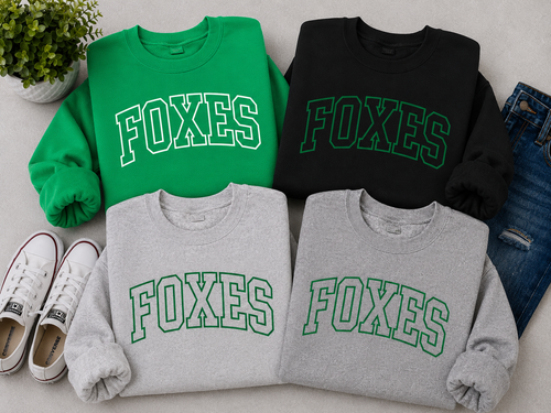 Custom School Mascot Embroidered Sweatshirt
